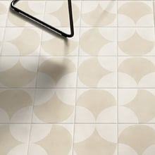 Nikos 200 x 200mm Matt Butter Large Fishscale Square Tile